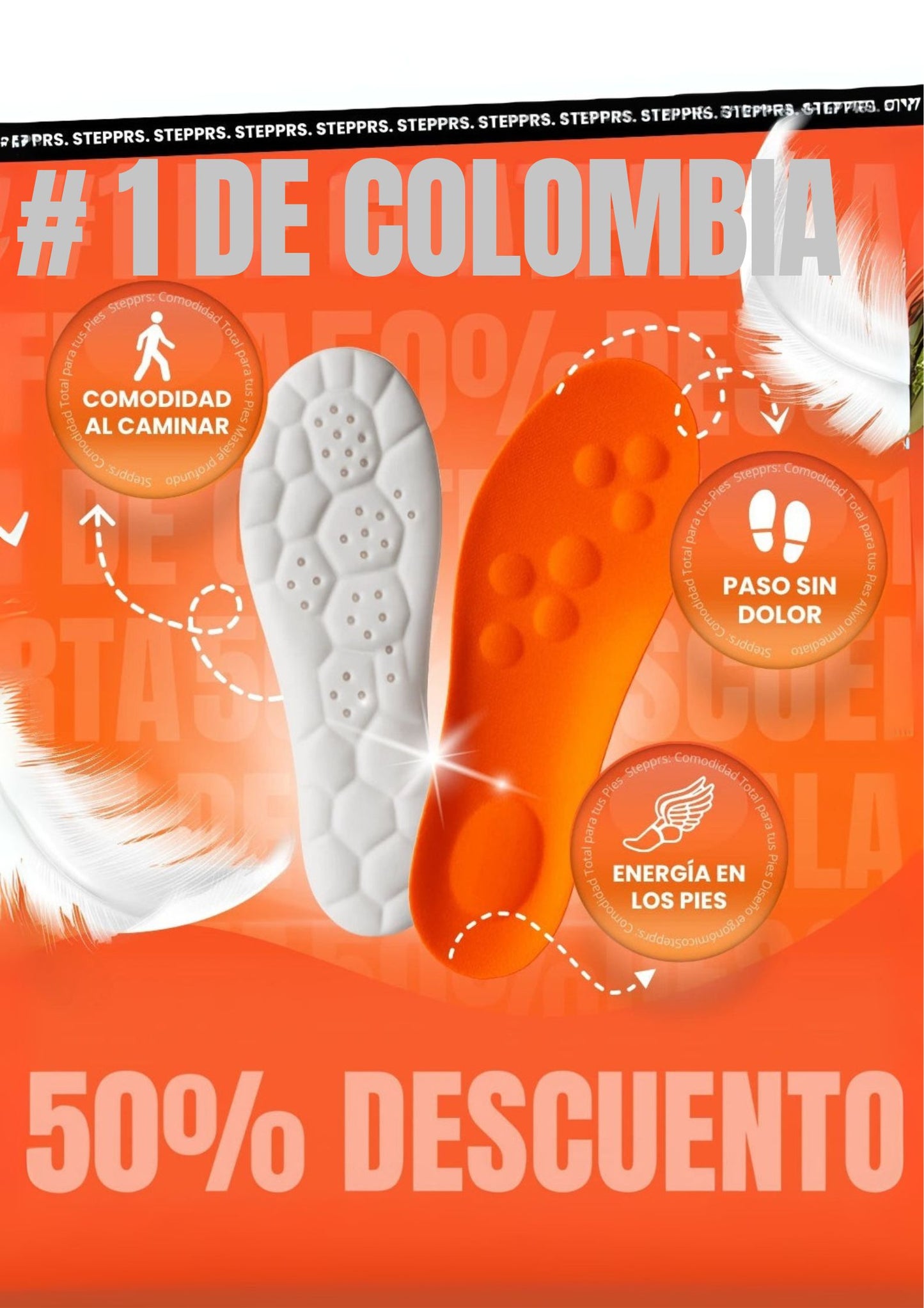 Plantillas Ortopédicas StepActive™ – Alivio Inmediato para tus Pies