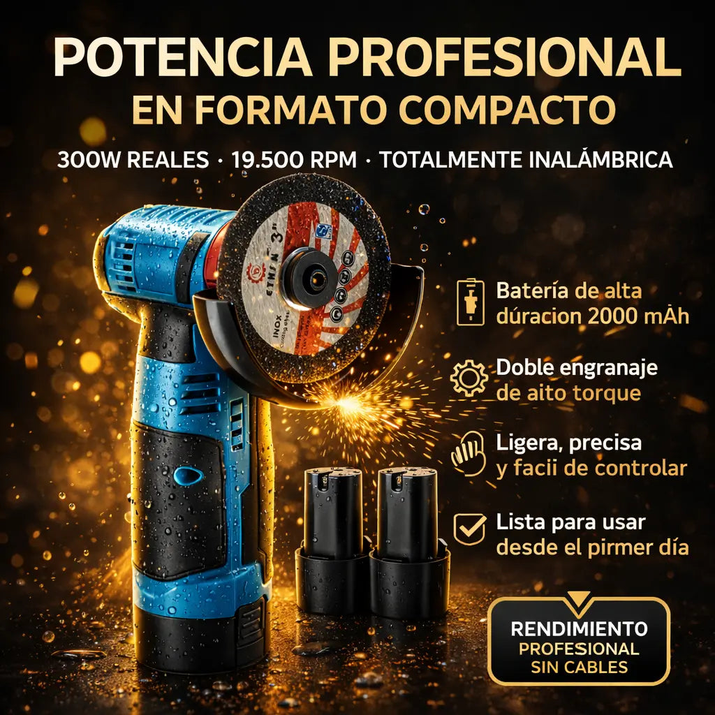 Mini Pulidora Inalámbrica de Alto Rendimiento