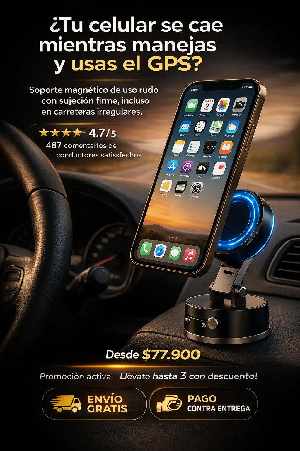 SOPORTE TELEFÓNO MULTIFUNCIONAL PLEGABLE