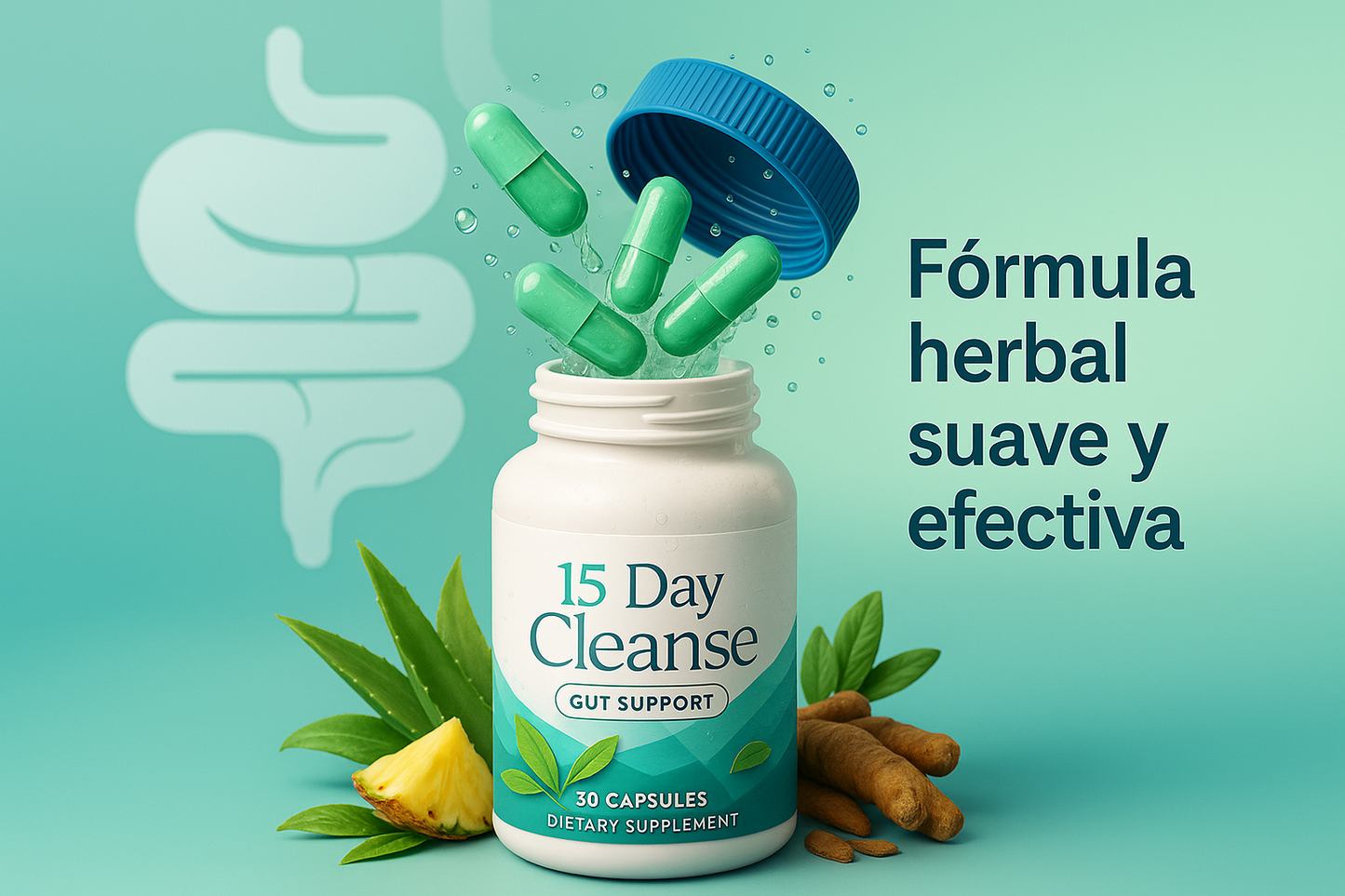 15 Day Cleanse x 30 cap Limpia tu sistema digestivo en solo 15 días