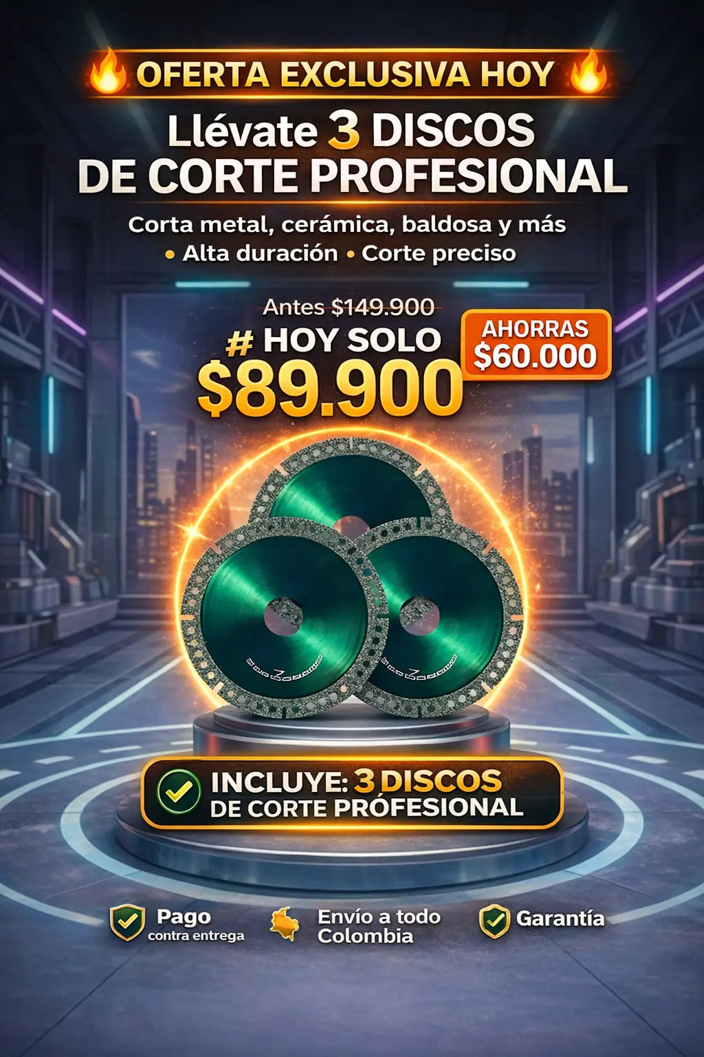 DISCO MULTIFUNTIONAL X 3