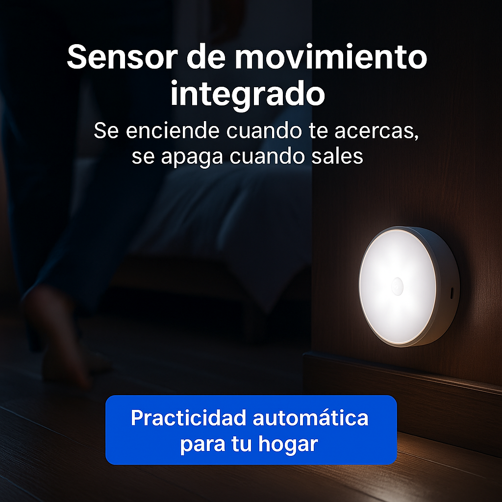 Pack 3 Lámparas LED Inteligentes con Sensor Automático