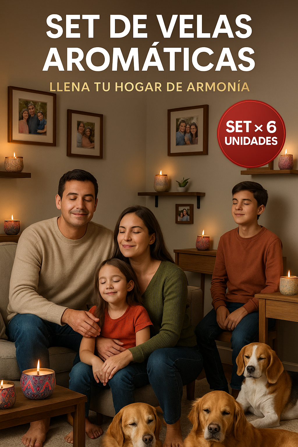 Velas Aromáticas Premium x6 – Tu Refugio de Paz y Aromas de Lujo
