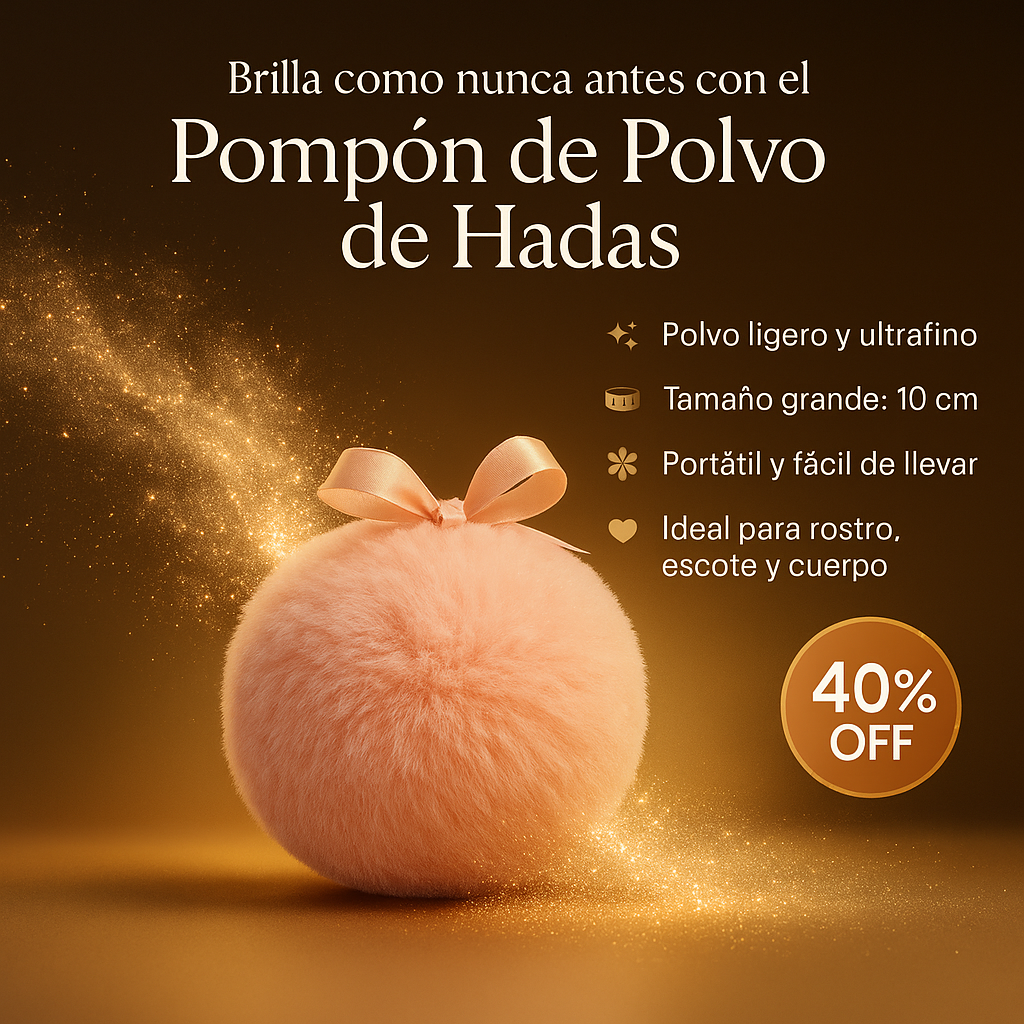 Pompón con Polvo de Hadas – Brilla y deslumbra en segundos