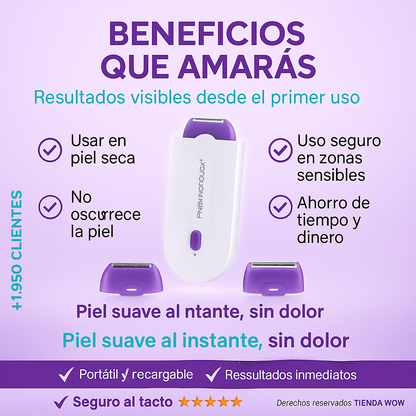Mini Depiladora Recargable "Yes Finishing Touch"