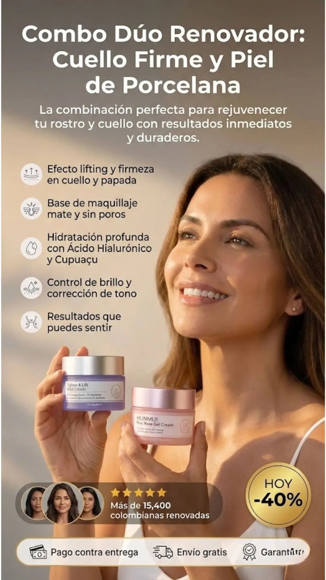 Dúo Piel de Porcelana y Cuello Firme