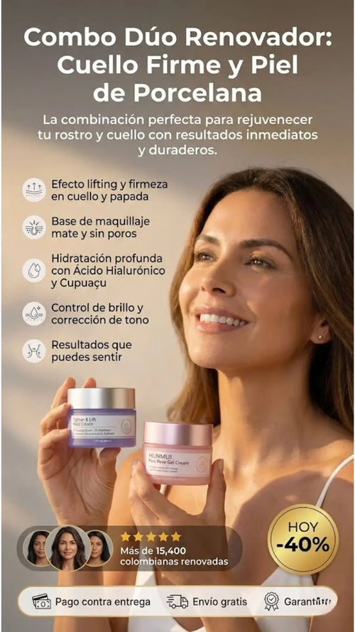Dúo Piel de Porcelana y Cuello Firme