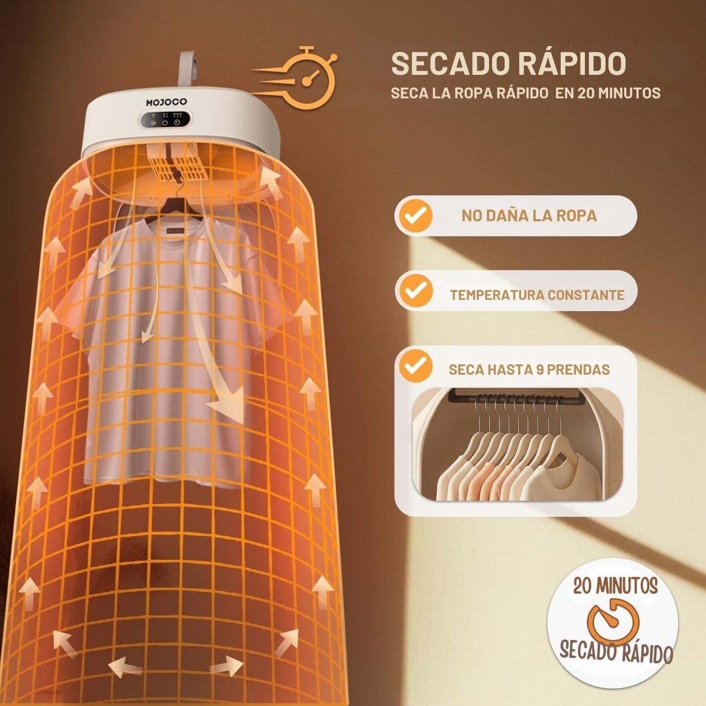 RapidSec – Secadora portátil. Seca tus prendas en minutos