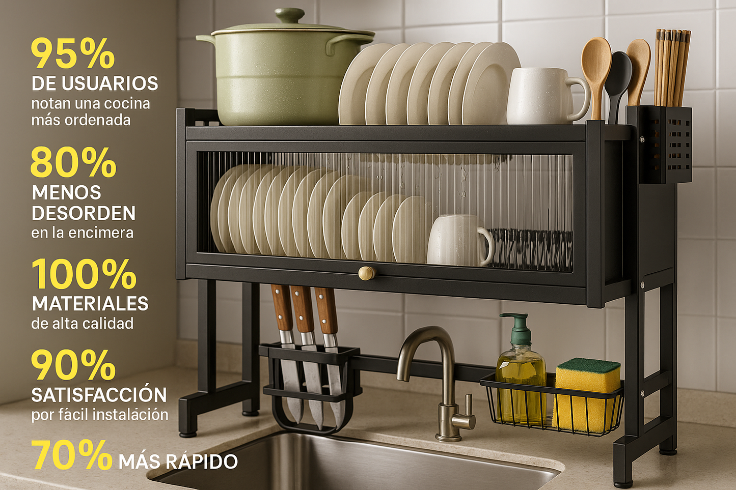 Escurridor de Platos Multifuncional Premium