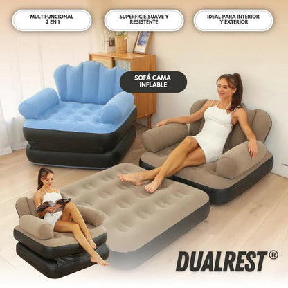 Sofa Cama Inflable De Doble Uso