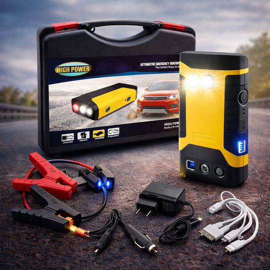 🔋 Iniciador de Batería Portátil 12V – Arranca tu carro en segundos, sin ayuda de nadie