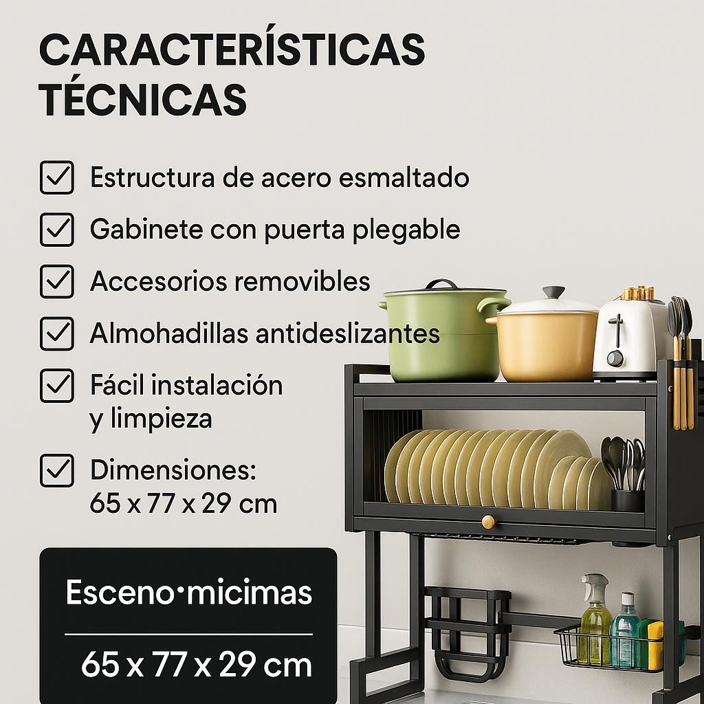 Escurridor de Platos Multifuncional Premium