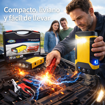 🔋 Iniciador de Batería Portátil 12V – Arranca tu carro en segundos, sin ayuda de nadie