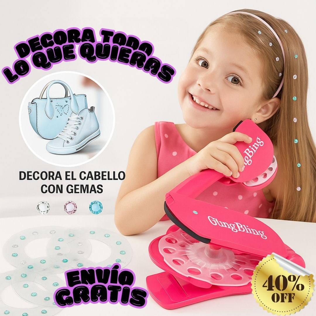Máquina de Gemas Bling Bling brillo y diversión para ti y tus niñas