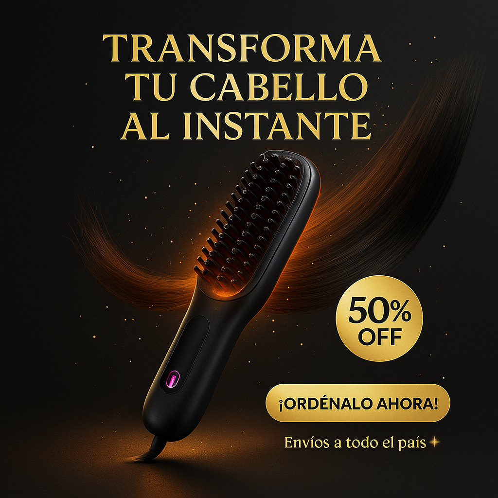 Cepillo Alisador Recargable – Cabello perfecto sin esfuerzo.