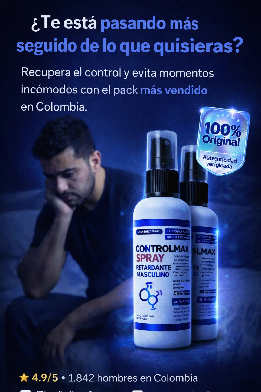 ControlMax Spray Retardante Masculino X 2