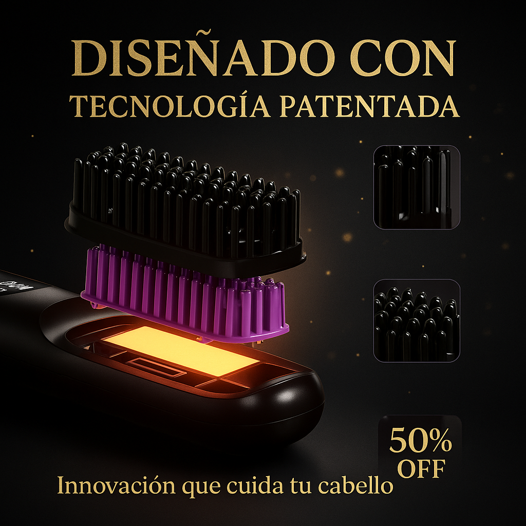 Cepillo Alisador Recargable – Cabello perfecto sin esfuerzo.