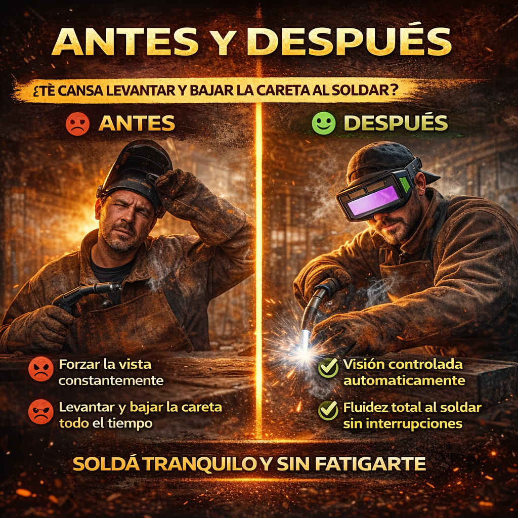 🔥 GAFAS DE SOLDADURA CON OSCURECIMIENTO AUTOMÁTICO