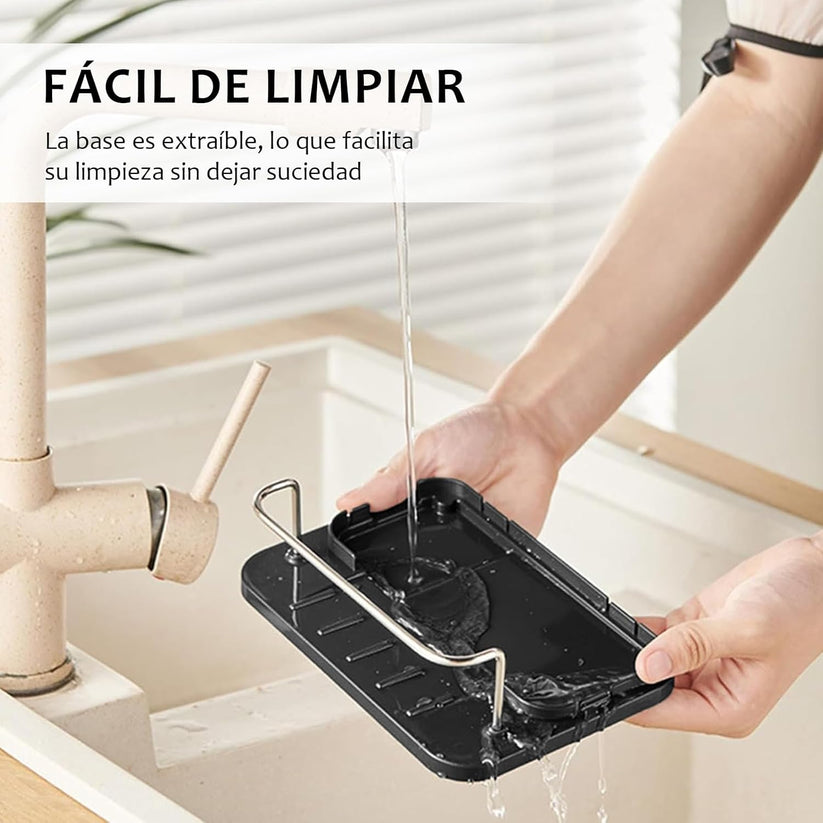 Dispensador de jabón y porta cubiertos