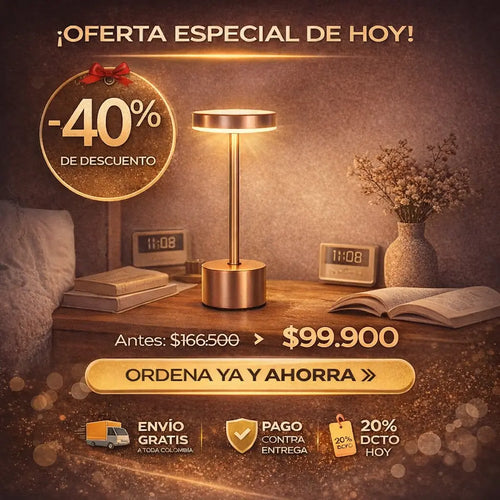 LÁMPARA DE TOQUE LED 3 COLORES – CREA EL AMBIENTE PERFECTO CON SOLO UN TOQUE