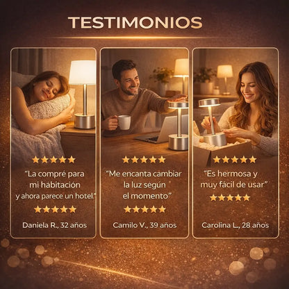 LÁMPARA DE TOQUE LED 3 COLORES – CREA EL AMBIENTE PERFECTO CON SOLO UN TOQUE