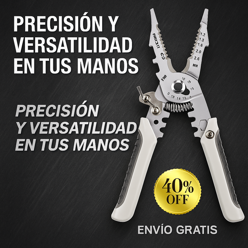 Alicate Pela Cables 21 en 1 – Potencia, Precisión y Versatilidad en Tus Manos