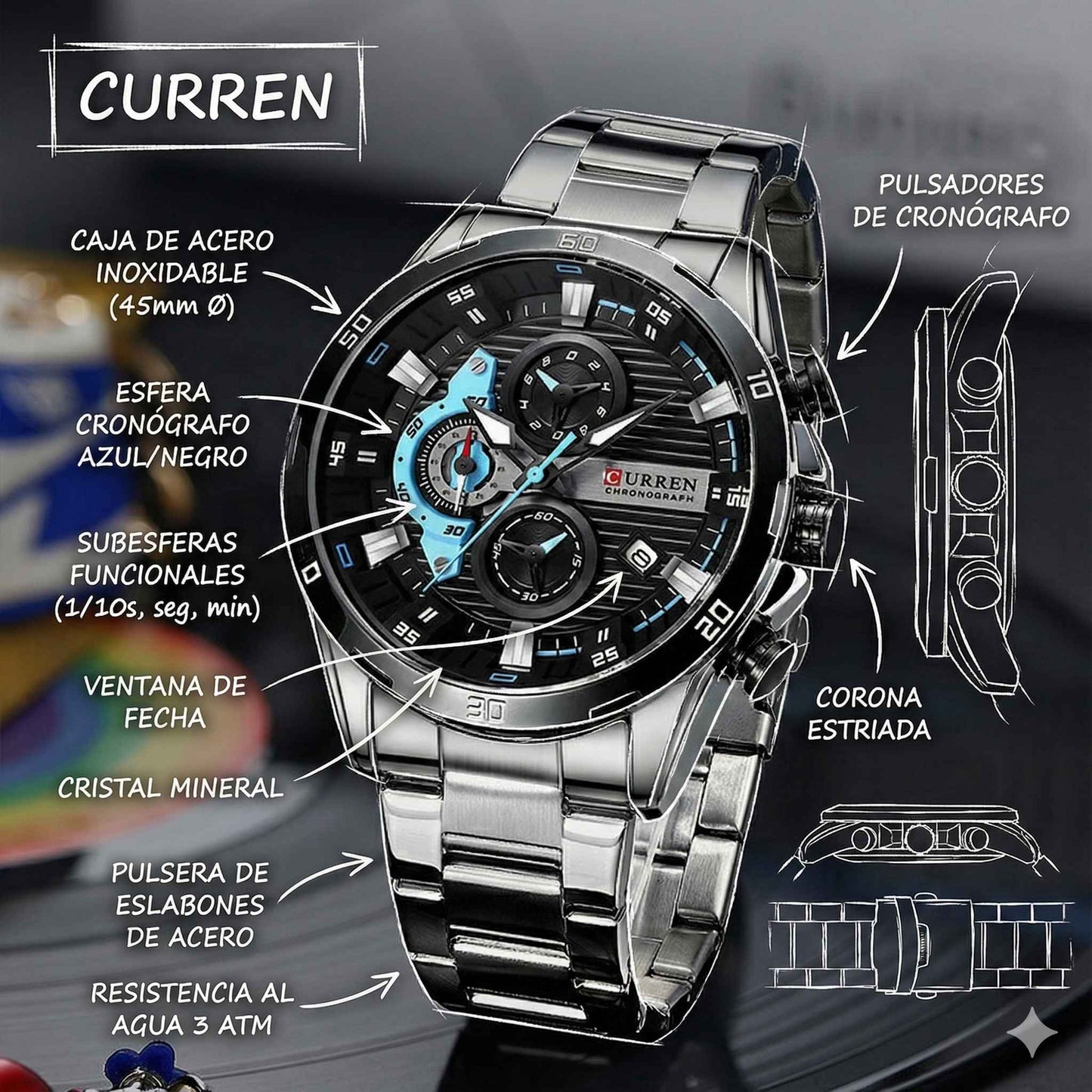 Reloj Curren Arcturus Plus para hombre