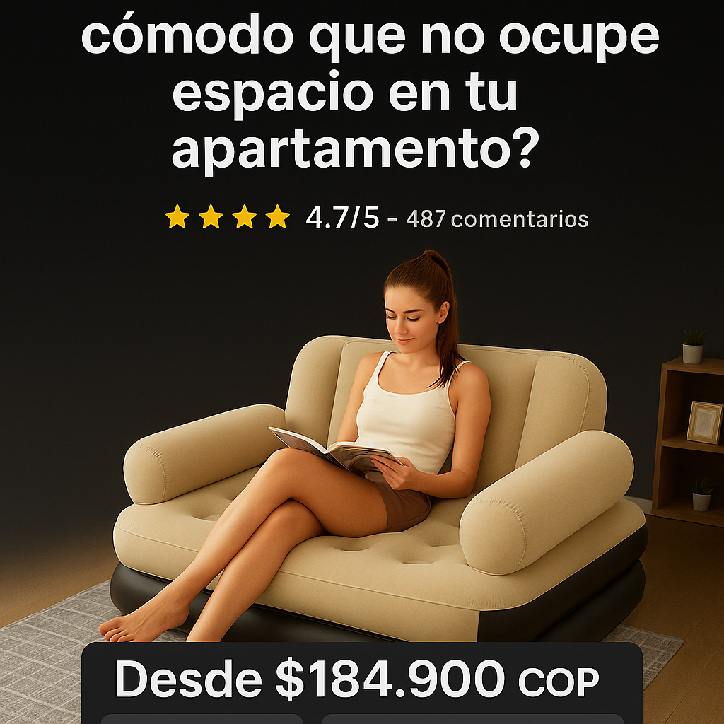 Sofa Cama Inflable De Doble Uso