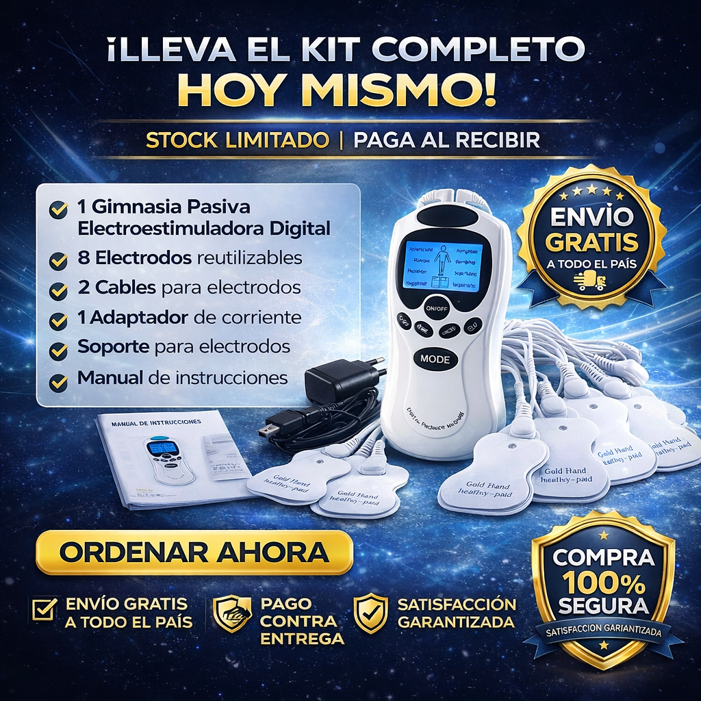 Gimnasia Pasiva 8 en 1 con Electroestimulación Muscular
