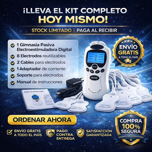 Gimnasia Pasiva 8 en 1 con Electroestimulación Muscular
