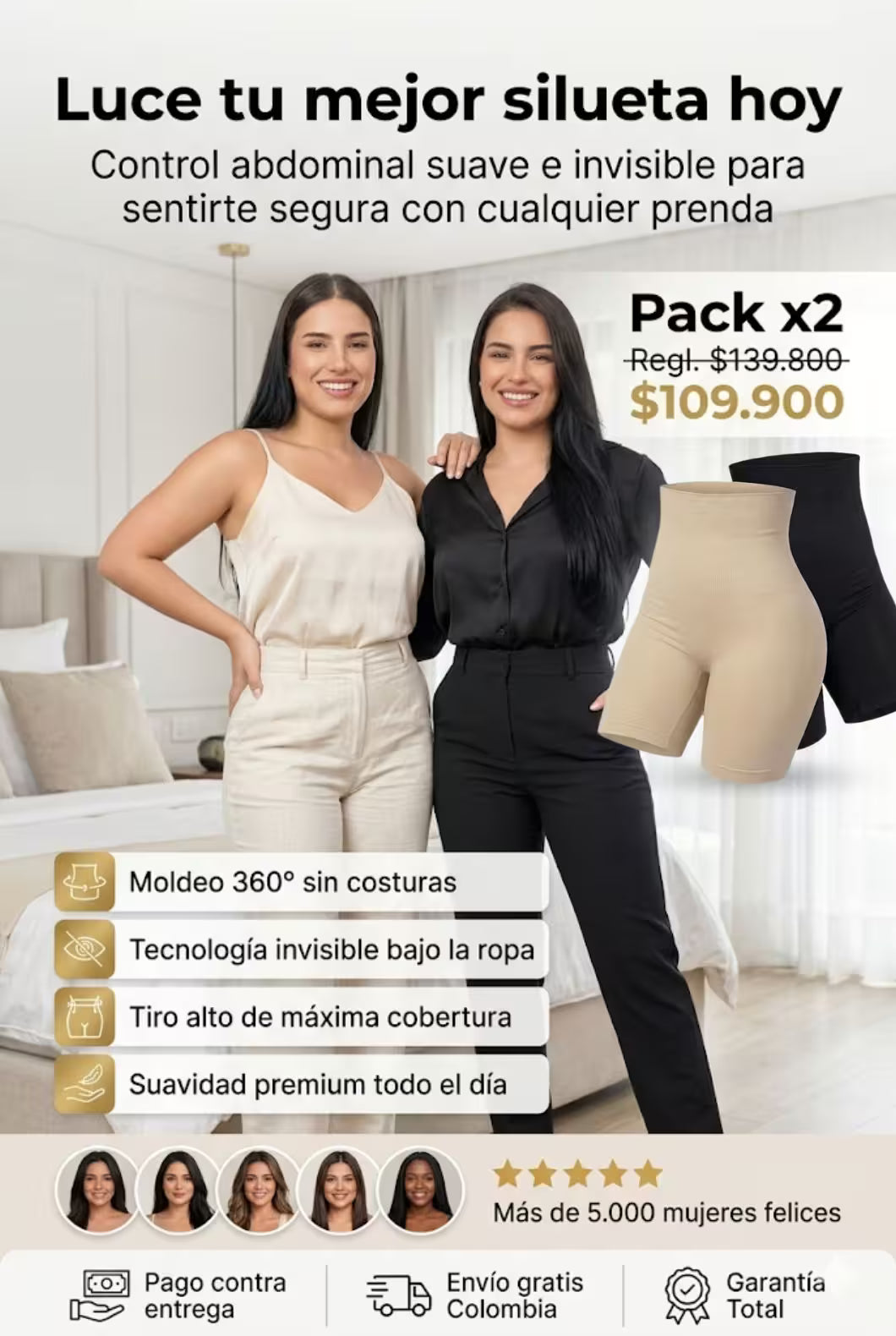 SHORT PACK X2 HASTA LA RODILLA/2664