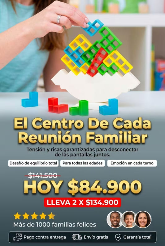 Juego Tetra Tower Bloques Equilibrio 32p
