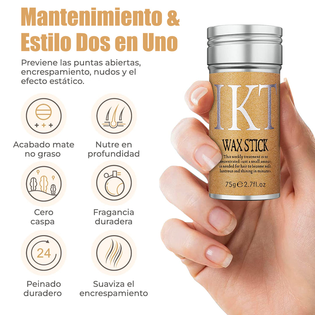 cera en barra 2x1 para el control del frizz