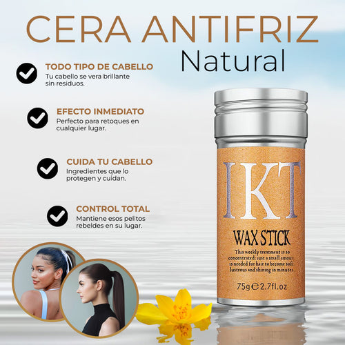 cera en barra 2x1 para el control del frizz