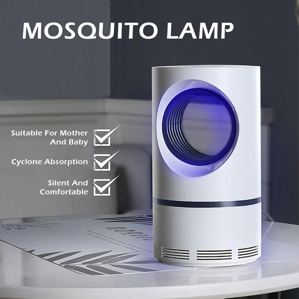 Lámpara Exterminadora LED Antimosquitos 360°