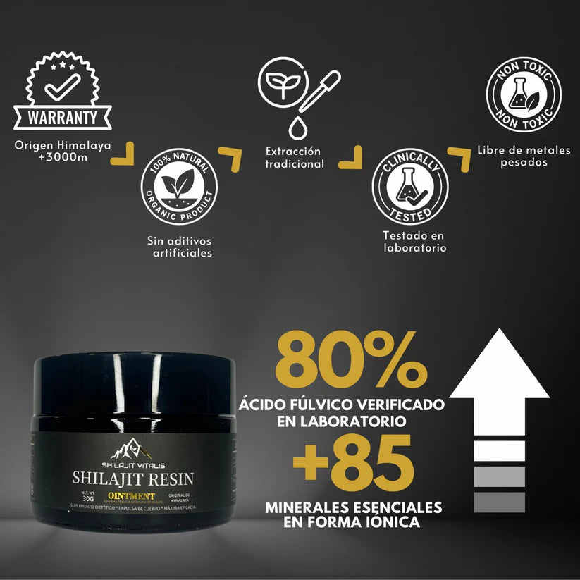 Shilajit Power X 125 ML energía y fuerza natural para tu día a día