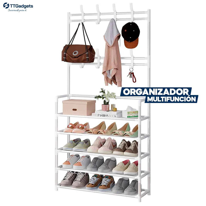 Zapatero y Organizador de Ropa para Sala, Dormitorio y/o Baño | 170 cm x 80 cm x 26 cm